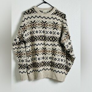 Vintage Fieldmaster Crewneck Pullover Knit Sweater Made in USA size Medium